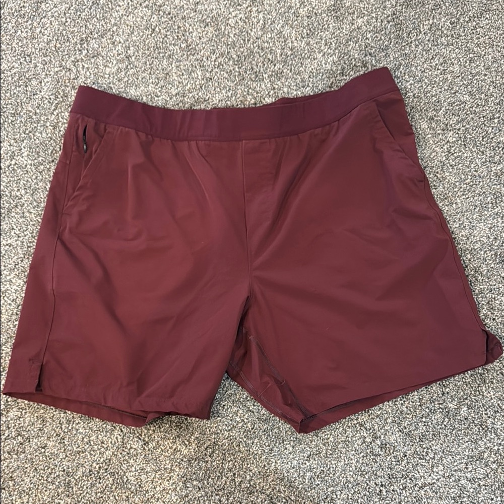 Burgundy Athletic Shorts